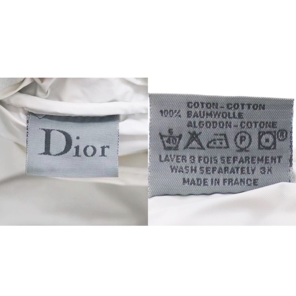 DIOR Blue Terry Cloth Bag Trotter Monogram Diorissimo Boston Cosmetic Pouch - Picture 11 of 16